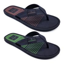 2 Pares Chinelo Sandália Masculino Casual Strada Classic S01 2 Pares Chinelo Sandália Masculino Casual Strada Classic S01