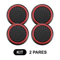 2 Pares de Grips p/ controle Anti Derrapante Silicone Botão Analógico do Joystick Playstation PS3 PS4 PS5 Xbox One Series Nintendo Compatível