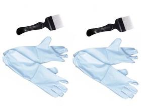 2 Pares De Luvas Apicultor Longa material sintético + 2 Garfos Inox