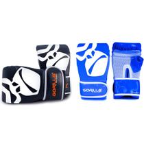 2 Pares de Luvas Bate Saco Pro Gorilla Original Resistente Perfeita para Muay Thai Boxe Atleta Luta