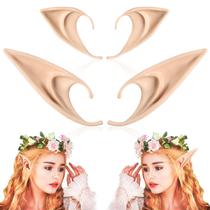 2 pares de orelhas de elfo FRESHME Fairy Pixie com pontas macias 2 pares de orelhas de elfo FRESHME Fairy Pixie com pontas macias
