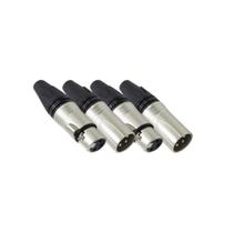 2 Pares de Plug XLR Cabo Linha Datalink Canon