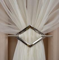 2 Pares De Presilhas Prendedor De Cortina Prata Tam G