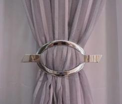 2 Pares De Presilhas Prendedor De Cortina Prata Tam G