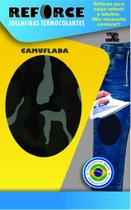 2 Pares Joelheira Termocolante Reforce Reforço Reparo Calça Infantil Adulto Esporte - Camuflada