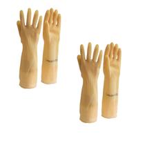 2 pares Luva Látex Cano Longo Longatex térmica e impermeável