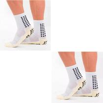2 Pares Meia Antiderrapante Futebol Esportiva Estilo Prosock