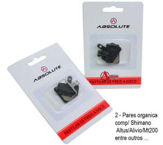 2 Pares Pastilha Absolute organica comp Shimano B01s Alivio