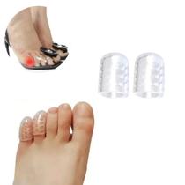 2 Pares Protetor Dedinho Pés Dedeira Calo Unha Encravada
