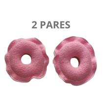 2 pares rosquinhas para os seios - amamentação sem dor - tecido de algodão confortável e lavável
