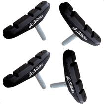 2 Pares Sapatas Pastilha Freio Com Pino Bike V-brake 70 mm Cantilever Bicicleta Orbital Borracha