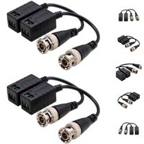 2 Pares Transformador Balun Passivo de Vídeo VB 301 P Intelbras BNC RJ45 para CFTV DVR AHD TVI