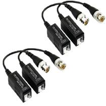 2 Pares Video Balun Camera Cftv Conversor Utp Hd tvi cvi ahd