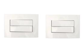 2 Pc Interruptor Duplo Simples P Móveis Margirius Branco 10A