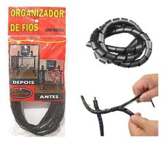 2 PC Organizadores de Fios Proteger a Fiação Preto1000mm