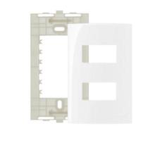 2 pç placa 4 x 2 2 modulos separ. c suporte sleek margirius 2 pç placa 4 x 2 2 modulos separ. c suporte sleek margirius