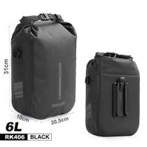 2 Pcs Bolsa Garfo Bike Prova D'Água Engate Rápido 6 Litros