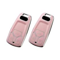 2 pçs capa chave do carro para audi a4 a4l a5 q5 q7 tt tts 8s b9 2016 2017 2018 chave fob capa
