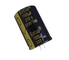 2 Pçs - Capacitor Eletrolitico 1500x200v - 1500uf X 200v