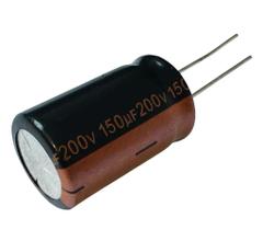 2 PÇS CAPACITOR ELETROLITICO 150X200V - 150UF X 200V - 105º