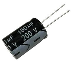 2 PÇS CAPACITOR ELETROLITICO 150X200V - 150UF X 200V - 105º 2 PÇS CAPACITOR ELETROLITICO 150X200V - 150UF X 200V - 105º