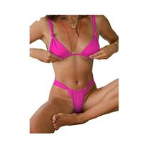 2 PCS feminino sexy verão renda plissada com biquíni de férias na praia sem costas