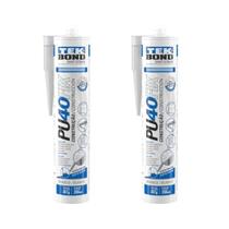 2 Pçs Kit Cola Adesivo Pu 40 Fix Branco Selante 280 Ml 387 G 2 Pçs Kit Cola Adesivo Pu 40 Fix Branco Selante 280 Ml 387 G