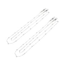 2 pçs nova corrente de óculos pérola óculos corrente anti perdido máscara corrente óculos