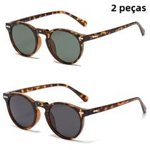 2 pçs novo estilo de óculos retro redondo moda mita óculos de sol personalizados jh3053