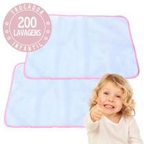 2 pcs Trocadores Portáteis 70x50 Bebê Absorvente Acolchoado Multiuso - Branco com Borda Rosa 2 pcs Trocadores Portáteis 70x50 Bebê Absorvente Acolchoado Multiuso - Branco com Borda Rosa