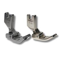 2 Pé Calcador Pregar Vivo Cordão 6mm P-69 1/4 Direito e Esquerdo para Máquina Reta Industrial