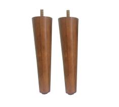 2 Pe Palito 20cm Marrom Claro Com Parafuso Central 2 Pe Palito 20cm Marrom Claro Com Parafuso Central