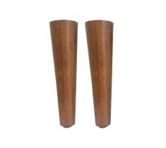 2 Pe Palito 20cm Marrom Claro Sem Parafuso Central