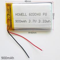 2 Peça 603048 2 Fios 6mm X 30mm X 48mm 3,7v 900mah - 2 Peça 603048 2 Fios 6mm X 30mm X 48mm 3,7v 900mah -