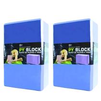 2 Peças Bloco Para Exercícios Yoga Pilates Meditação Alongamento Tijolo Academia Borracha Funcional