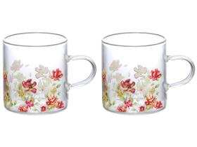 2 peças caneca boro le jardin 125ml - hauskraft 2 peças caneca boro le jardin 125ml - hauskraft