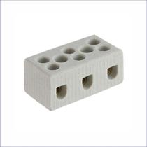 2 Peças Conector Porcelana Emenda Fio Chuveiro 3 Polos 10mm