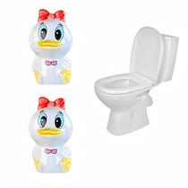 2 peças de capas decorativas de cerâmica para parafusos de vaso sanitário em formato de cogumelo