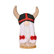 2 peças de enfeites de boneca decorativa pirata rudolph boneca sem rosto anão com chifres 2 peças de enfeites de boneca decorativa pirata rudolph boneca sem rosto anão com chifres