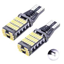 2 peças de lâmpadas LED T15 W16w 45 Smd 4014 Led Car Reverse
