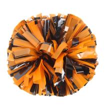 2 peças de pompons Lovecheer Cheerleader laranja e preto Cheer Pompons Team Spirit Basquete Hóquei Beisebol Eventos Esportivos Festa de Halloween Torcida