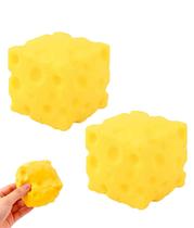 2 Peças de Queijo Jumbo Squishy Antiestresse 2 Peças de Queijo Jumbo Squishy Antiestresse