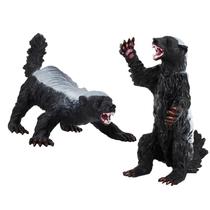 2 peças de texugos de mel brinquedos de animais estatuetas decoração de casa pré-escolar educacional 2 peças de texugos de mel brinquedos de animais estatuetas decoração de casa pré-escolar educacional