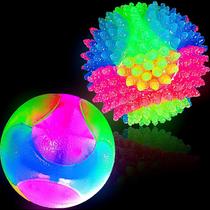 2 peças iluminam bola de cachorro elástico piscando bola brilhante interativa bola de brinquedo flash bola de cachorro led bola de cachorro toy pet cor luz bola bounce-ativado para cães e filhotes