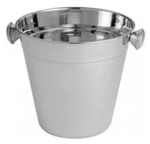 2 Peças Mini Balde P/ Gelo E Bebidas Em Inox - 900ml / 12cm