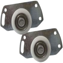 2 Peças - Roldana Inferior DT01 de 32mm Para Porta De Correr Guarda Roupa 40 Kilos