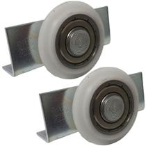 2 Peças - Roldana Inferior DT09 de 32mm Para Porta De Correr Guarda Roupa 40 Kilos