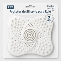 2 Peças Tampas de Ralo Silicone Ventosa, Filtro de Cabelo e Sujeira do Ralo do Banheiro e Cozinha