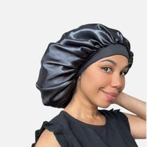 2 peças Touca de Seda para Dormir, Toucas de Cetim para Cabelo, Touca de Dormir de Seda com Elástico - UniversoCetim