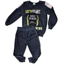 2 peças Verde ou cinza Conjunto infantil inverno menino moletom peluciado